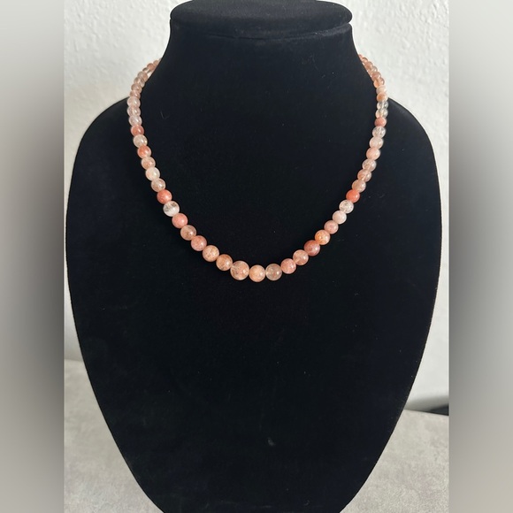 Pink Strawberry Quartz Beaded Necklace by Jay King - Picture 2 of 6